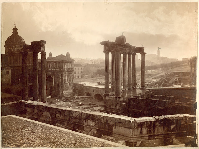 attributed to Altobelli & Molin Ruins of the Temple of Saturn in the Roman Forum ca. 1857-75 albumen print Rijksmuseum, Amsterdam